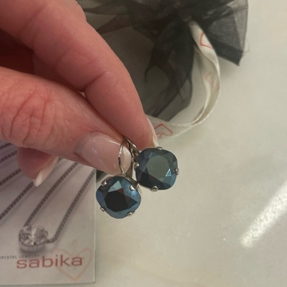 Sabika Blue Crystal Accessories Set - Picture 4 of 4